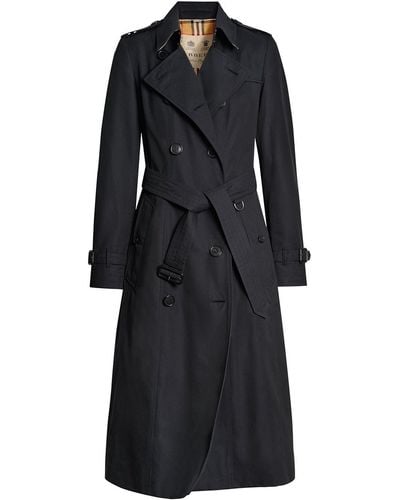 Burberry Chelsea Heritage Belted Trench Coat - Black