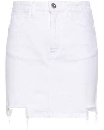 3x1 Celine Denim Miniskirt - White