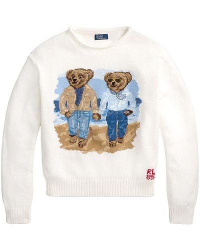 Polo Ralph Lauren Ralph & Ricky Bear Pullover - Blau