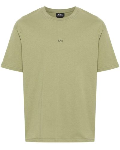A.P.C. Camiseta Kyle con logo - Verde