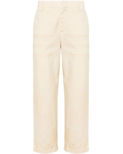 Golden Goose Canvas Straight-leg Trousers - Natural