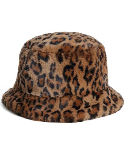 Apparis Amara Faux-fur Bucket Hat - Brown