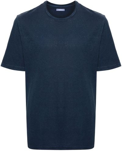 Jacob Cohen T-Shirt mit Logo-Stickerei - Blau