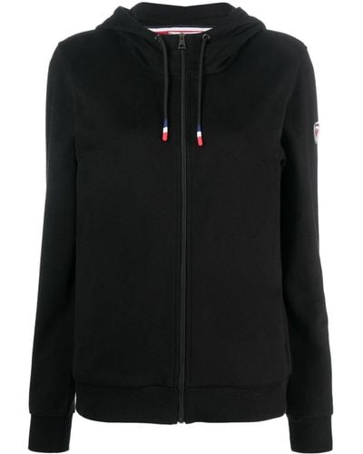 Rossignol Tricolor Logo Hooded Jacket - Black