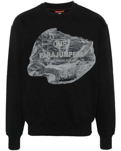 Parajumpers Corones Sweatshirt mit Logo-Print - Schwarz