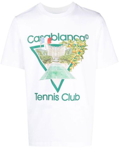 Casablancabrand Tennis Club Tシャツ - ブルー