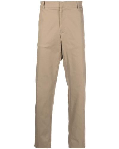 Moncler Slim-fit Cotton Chinos - Natural