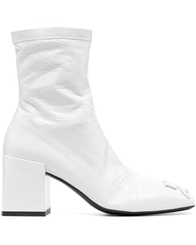 Courreges Heritage 70mm Leather Boots - White