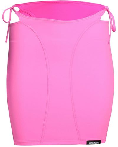 Vetements Falda de bikini deconstruida - Rosa