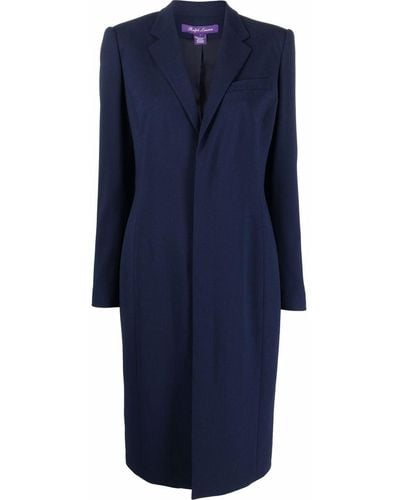 Ralph Lauren Collection Robe courte Kailyn à manches longues - Bleu