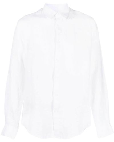Sunspel Hemd aus Leinen - Weiß