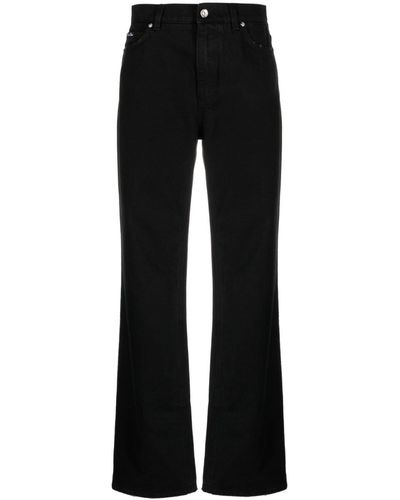 Dolce & Gabbana Jean ample à taille haute - Noir