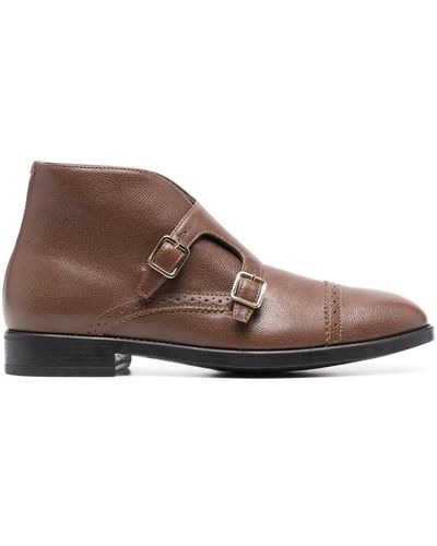 Tom Ford Zapatos monk con hebilla doble - Marrón