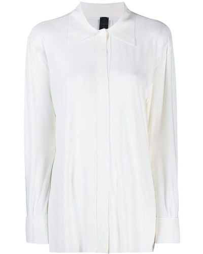 Norma Kamali Concealed Button Shirt - White