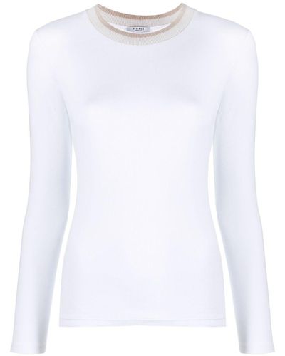 Peserico Pullover mit rundem Ausschnitt - Weiß