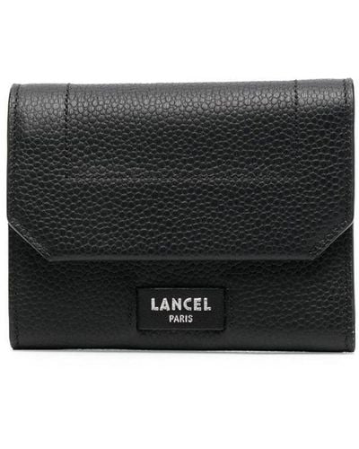 Lancel Logo-patch Leather Wallet - Black