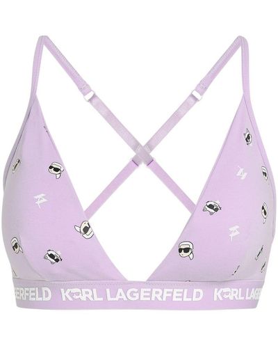 Karl Lagerfeld Ikonik 2.0 Padded Bralette - Pink