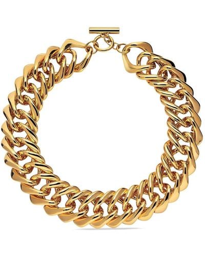 Balenciaga Chunky Chain Necklace - Metallic