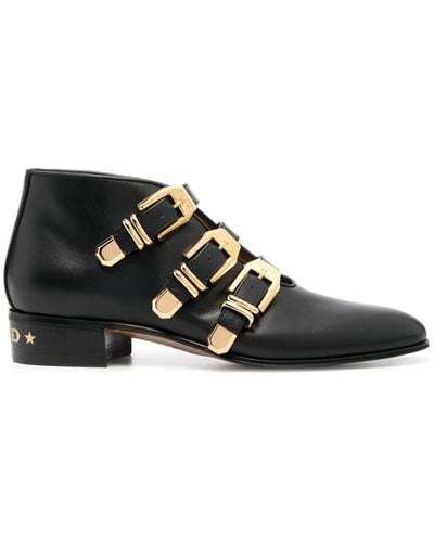 Gucci Triple-buckle Ankle Boots - Black