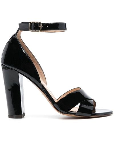 Tila March Scala 95mm High-shine Finish Sandals - Black