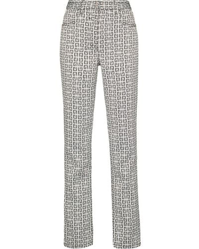 Givenchy 4g Jacquard Jeans - Grey