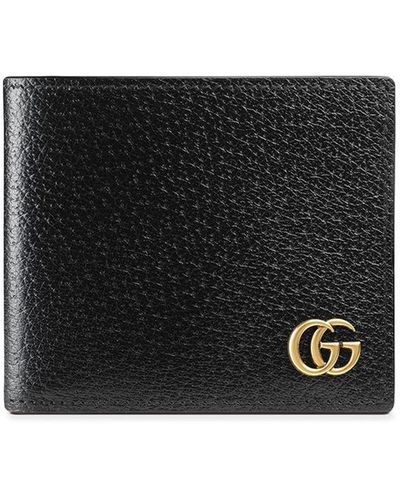 Gucci gg Marmont 二つ折り財布 - ブラック