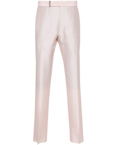 Tom Ford Pressed-Crease Trousers - Pink