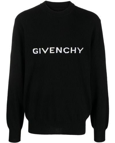 Givenchy Trui Met Geborduurd Logo - Zwart