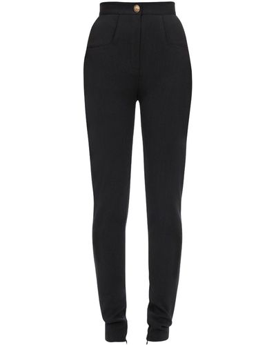 Balmain High-waisted Skinny Pants - Black
