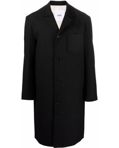 OAMC Manteau à simple boutonnage - Noir