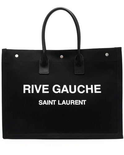 Saint Laurent Ysl Rive Gauche トートバッグ - ブラック