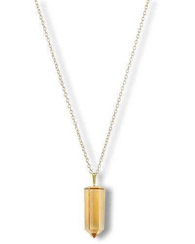The Alkemistry 18kt Yellow Gold Iqra Citrine Crystal Necklace - Metallic