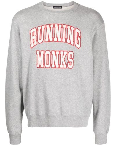 Undercover Running Monks Logo-print Sweatshirt - Gray