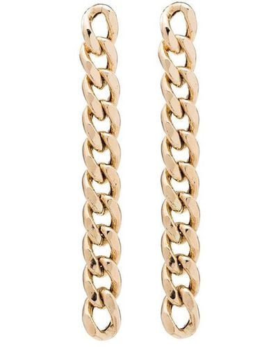Zoe Chicco 14kt Gold Chain Drop Earrings - Metallic