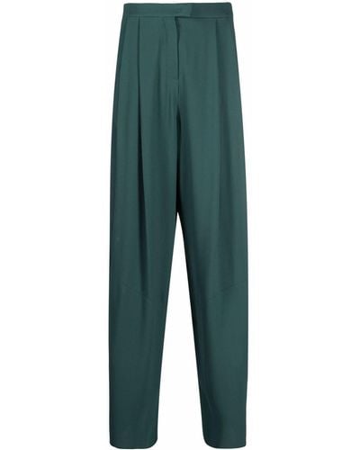 Emporio Armani Pantalon à taille plissée - Vert