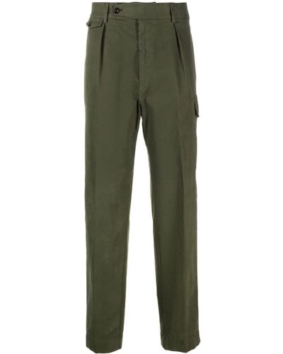 Ralph Lauren Purple Label Pantalon taille-haute à poches cargo - Vert