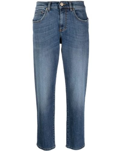 Lorena Antoniazzi Mid-rise Cropped Jeans - Blue