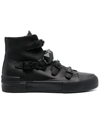 Ash Stud-embellished High-top Sneakers - Black