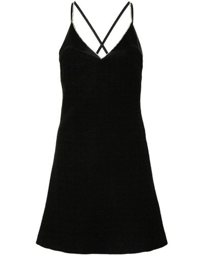 Sandro Tweed Mini Dress - Black