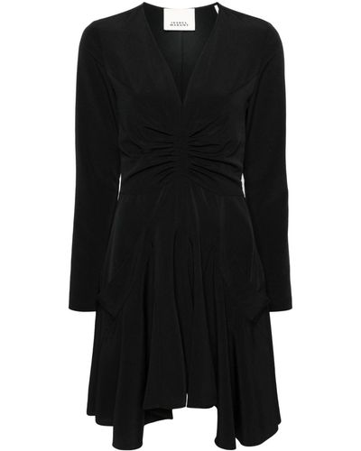 Isabel Marant Usmara Ruched Minidress - Black