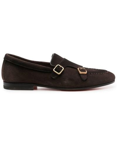 Santoni Double-monk Strap Shoes - Black