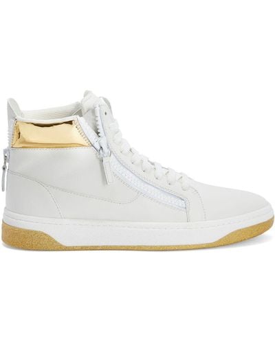 Giuseppe Zanotti Gz 94 Leather Sneakers - White