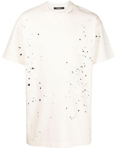A_COLD_WALL* Studio Paint Splatter-print T-shirt - Natural