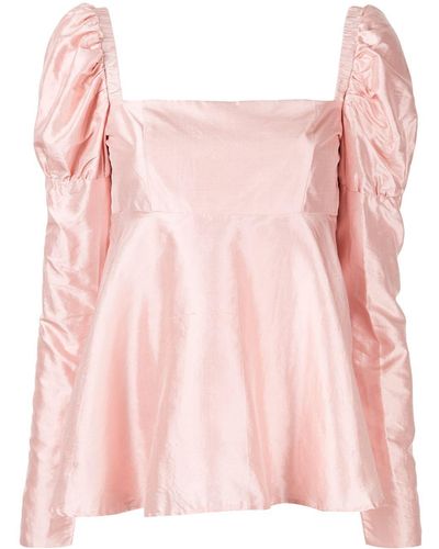 Macgraw Romantic Puff Sleeve Top - Pink