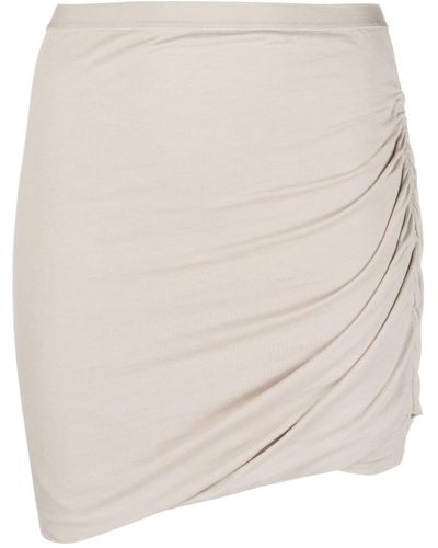 Rick Owens Lilies Asymmetric Miniskirt - Natural