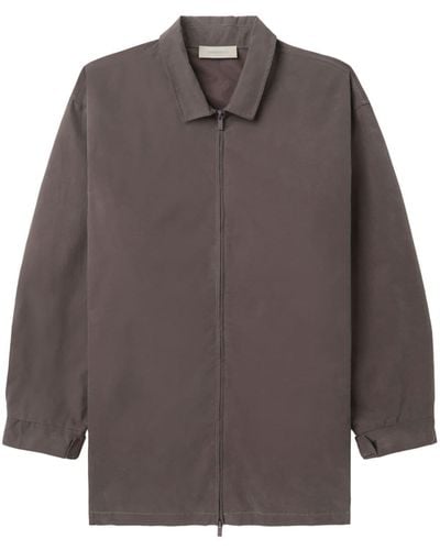Fear Of God Zip-up Shirt Jacket - Grey