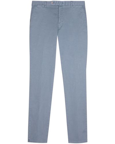 MAN ON THE BOON. Cotton-blend Chino Trousers - Blue