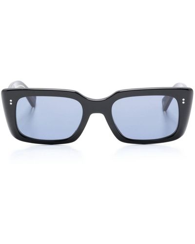 Garrett Leight Gl3030 Rectangle-frame Sunglasses - Blue