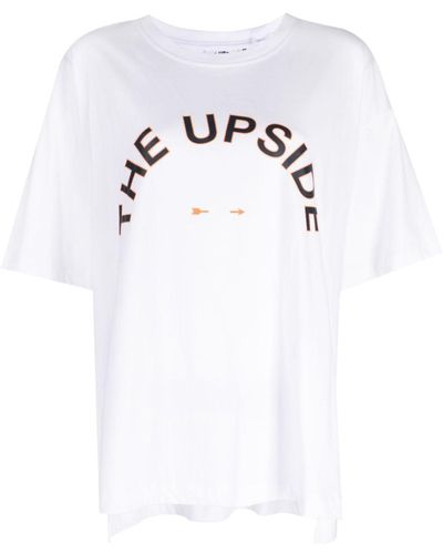 The Upside Dawson Logo Tank Top in White