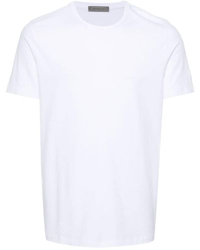 Corneliani Camiseta con parche del logo - Blanco